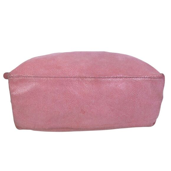 LRG Brooks Brothers SHIMMERING PINK REAL LEATHER SHOULDER BAG HANDBAG TOTE PURSE - Picture 5 of 14